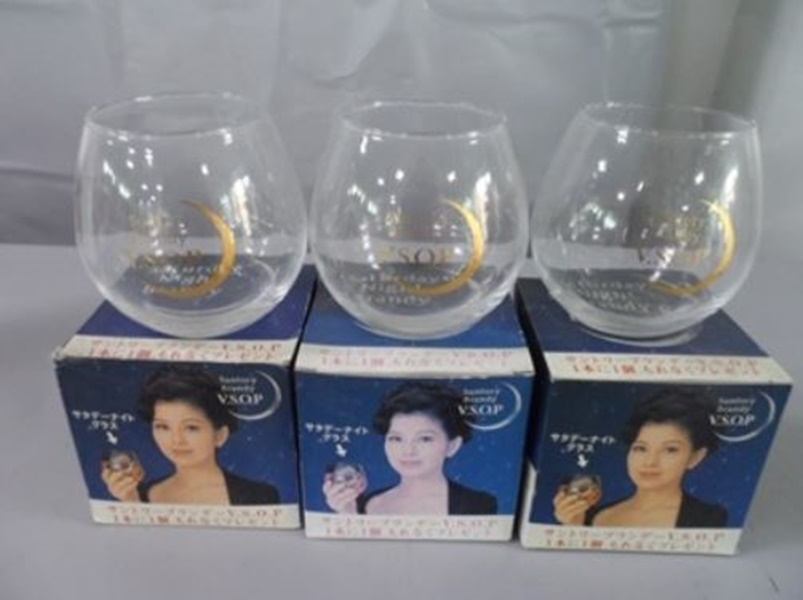 오칠공공 일본 유리잔 3개 보관중미사용 엔틱 유리컵